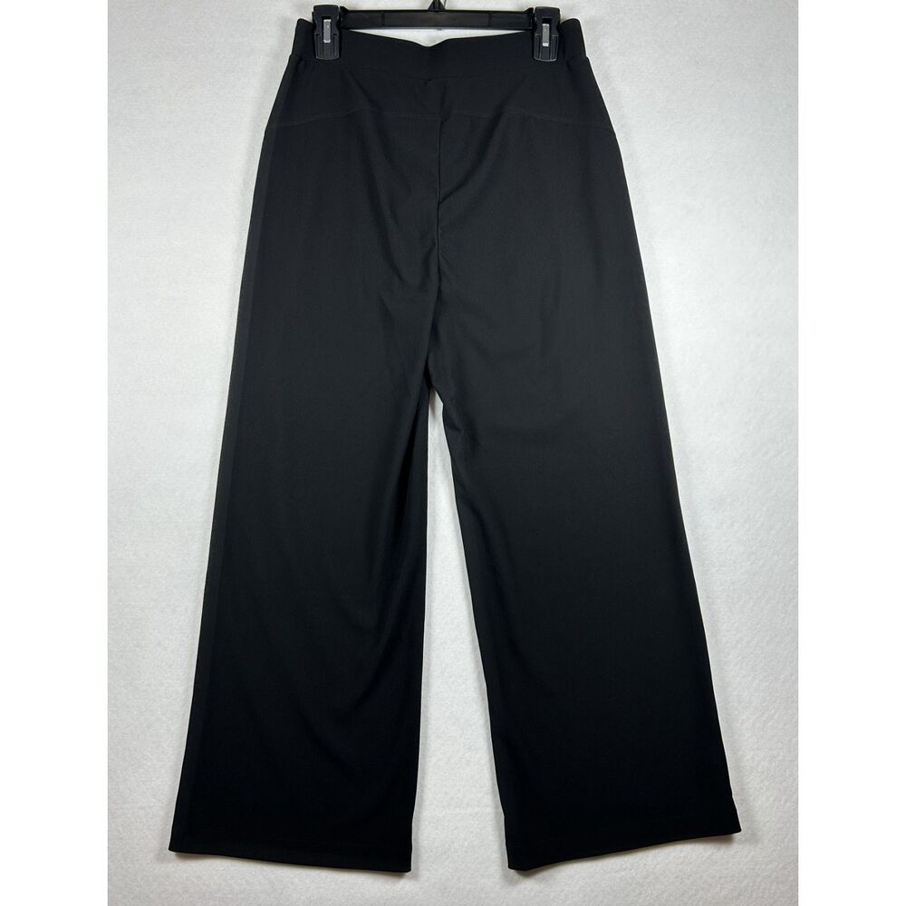 Halara Flex MicroWaffle Wide Leg Work Pants – Black, Size (M Petite) NWT - Picture 2 of 9